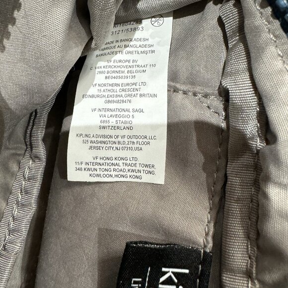 Kipling Alys Waistpack Waist Fanny Pack Belt Bag Blue Purse New - NO Monkey - Picture 6 of 6